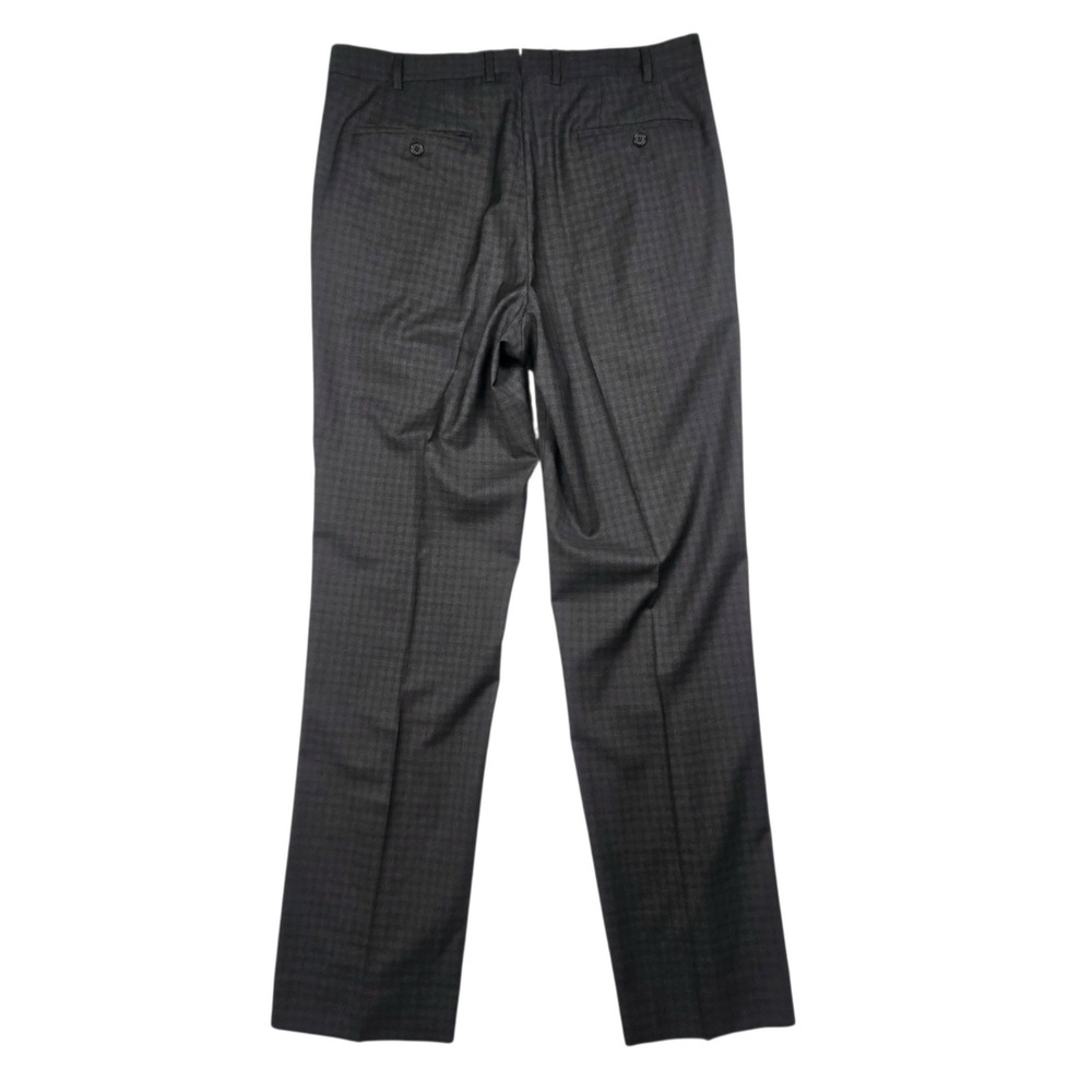 Santorelli Romeo Dress Pants Mens 36 Charcoal Grey Virgin Wool‎ Made in Italy